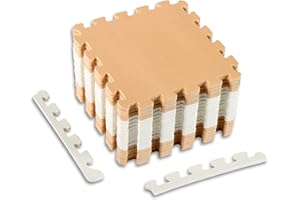 CCLIFE Tappeto Puzzle Bambini Tappetini Puzzle Tappeto Gioco per bambini tappetone morbidone Schiuma Eva 18/36 Pezzi