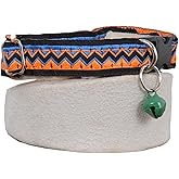 X-Perk Ethnic Pattern Cat Dog Bell Collar Cat Collar Adjustable