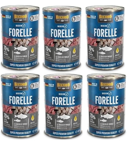 Belcando Baseline Sparpaket 2x6x400g  Nassfutter Mix 6 Sorten Fr Hunde   Forelle, Rind, Lamm, Huhn, Wild & Ente, Truthahn  Premium Hundefutter  Deutsches Hundefutter Sparpaket