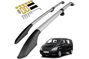 CHROMEMASTER | Compatible con Mercedes Vito/Viano W639 Short 2003-2014; Barras Portaequipajes, Rieles de Techo; Se Utilizan Para el Montaje de Portaequipajes de Techo, Cajas de Techo o Portabicicletas