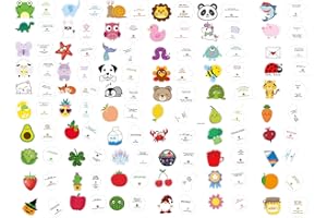 LUVDECO 60 Stück Lunchbox Notizen für Kinder Witzkarten für Kinder Motivierende und Inspirierende Brotdosen-Notizen Wortspiele Kärtchen Affirmation Süße Lunchbox-Karten für Junge Mädchen