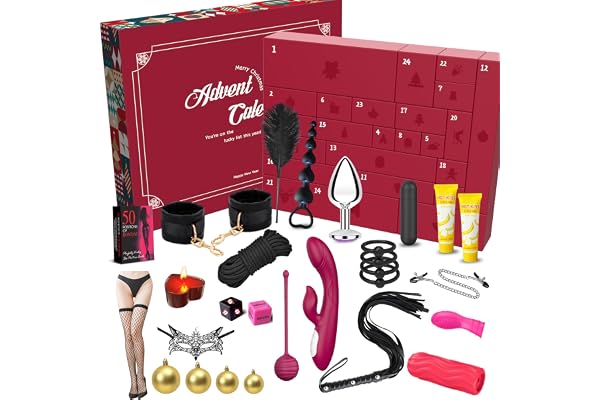 HBABY Coffret cadeau Saint-Valentin Coffret cadeau d'anniversaire sensuel Coffret découverte de 24 jouets pour adultes Collection Surprise intime Conçu pour les couples, les hommes et les femmes