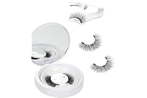 Obeyalash Wispy Ciglia Finte Magnetiche Naturali Magnetiche Riutilizzabile Magnetic Eyelashes Facile Da Usare and Leggero No Glue Needed Easy to Wear for Beginners (24P)