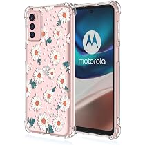 Cover Motorola Moto G42 Trasparente Con Fiori - Custodia Morbida TPU Anti-Graffio