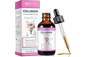 YIJIAXINGZHOU Collagène liquide pour chats, complément de collagène pour la peau et le pelage, supplément de collagène pour chat, soulagement de la peau sèche et qui démange, soutien la santé digestive, gouttes de