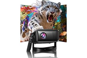 Mini Projector Portable, UCOCARE Smart Proyector Soporte 4K Nativo 1080P, 2.4g/5g WiFi & Bluetooth, E-Enfoque, 50% Zoom, Auto Keystone, 180° Projector para Home Cinema/TV Stick/Teléfono Móvil/PC/PS5