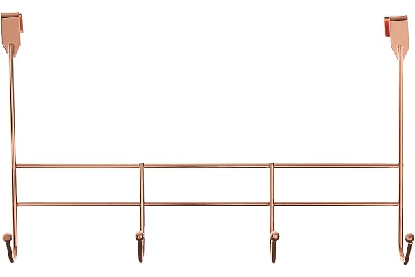 Premier Housewares 4 Crochet de Porte Cintre, Rose Gold, 10 x 40 x 25 cm