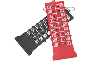 AYNEFY Segnapunti Golf per Le 18 Buche del Campo da Golf con 2 Pezzi Tabellone Segnapunti per Il Record dei Colpi da 0 a 9 Accessori per la Pratica del Golf