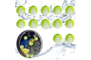 ZYNXEL 12 Pezzi Acchiappa Peli per Lavatrice,Sfera Cattura Peli Riutilizzabile Rimuove Efficacemente Peli di Animali Capelli e Lanugine Delicato sui Tessuti Palline Lavatrice Cattura Peli