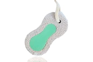 PARENCE.- Pimpsten med naturligt skal med snöre - 10x5x1,8 cm - Fotbehandling, pedikyr