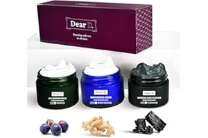 DEAR D. Dear D Box Kit Skincare Per Il Viso Elegance | 3 Step Routine Con Face Wash, Crema Idratante, Crema contorno occhi | Set Creme Uomo Regalo Made In Italy