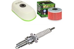PAMOTO Luftfilter Ölfilter Zündkerze für XR 600 R Baujahr 1985-2000 Servicekit Wartungskit