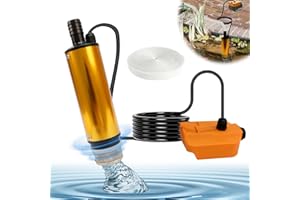 TECKZOON bomba mini portátil Makita de 18 V, sumergible con tubo de agua de 5 m, flujo de 30 l/min, para jardín