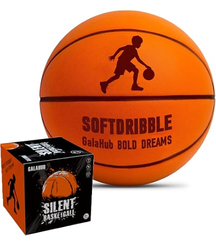 Foam Basketball Silent Basketball PRO Size 7 - 450g Airless Indoor Training Ball With Real Bounce Feel Basketball Indoor