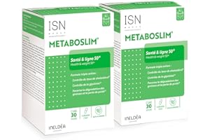Ineldea Santé Naturelle - Metaboslim - Favorise la Perte de Poids - Extrait de plantes synergisé - Action cliniquement prouvée - Actif breveté - Lot de 2 produits