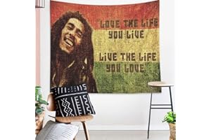 SESERRYY Bob Marley Tapisserie Couverture Tenture Murale Murale Art Suspendu Décoration Séparateur De Pièce Décor De Plafond Rideaux De Fenêtre Décor De Dortoir Salon Chambre à Coucher, 59x78inch 150x200cm