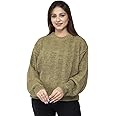 Wear lusso Women 100% Wool Pullover Sweater Regular Fit for Winter Wear | Full Sleeve | Stylish Sweater Crafted with Comfort Fit and Modern Clothing for Winter Wear