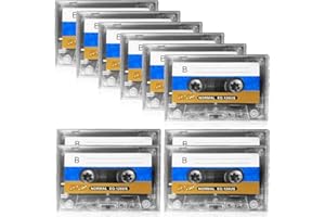 AICHARYNIC 10 cassette audio vuote: cassette audio a basso rumore da 60 minuti, cassette audio vuote, cassetta musicale, cassetta vuota per registrare conferenze, seminari registrazioni quotidiane