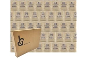 TATE & LYLE'S 40x Brown Demerara Cane Sugar Sachets Individually Wrapped Pure Granulated