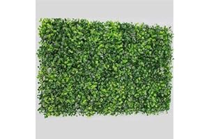 Kasahome 6 Pezzi Siepi Siepe Artificiale Decorativa Buxus Pannello Erba Sintetica Foglie Sintetiche Pianta di Bosso per Interno ed Esterno 60x40 cm
