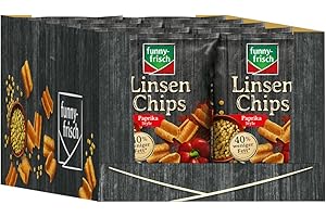 funny-frisch Linsen Chips Paprika, 12er Pack (12 x 90 g)