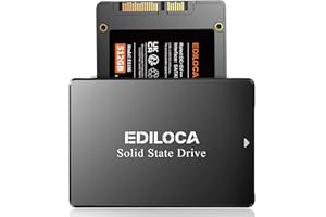 Ediloca ES106 Disque Dur Interne SSD 512 SATA III 2,5" 3D Nand Jusqu'à 550 Mo/S en Lecture, Mise à Niveau de MéMoire Et Stockage pour PC ou Ordinateur Portable SSD 512 Go