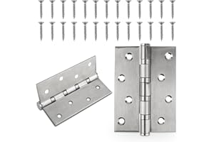 YUECHENGGUI 2 Stk Scharniere Edelstahl Türscharnier Außen Schwerlast Scharnier mit Kugellager 100*76*13mm Massiven Scharniere mit Schrauben Tür Schaniere Aussen Edelstahlscharnier für Tür,Fenster,Schrank,TierHaus