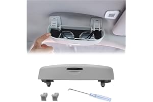 YEE PIN Funda para gafas para Jeep Compass MP 2017-2022 2023 2024 Auto Parasol Organizador Soporte para gafas de sol Soporte de gafas de coche Caja de almacenamiento Organizador