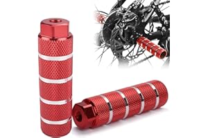 Wohlstand 2 Pièces Repose Pieds en Alliage d'aluminium Pédale Cylindriques Piquets Antidérapants Accessoires pour BMX Bike Pegs, Cascades à vélo