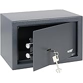 HMF 49200-11 sejf domowy na podwójny zamek, 31 x 20 x 20 cm, antracyt