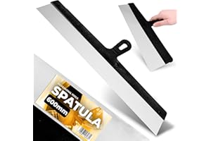 INSTALGURU Espátula 600 mm Cuchillo de Pintor Llana de Superficie Rascador de Fachada Espátula Pintura Pladur Masilla de Albañil Herramienta de Yesero para Paredes