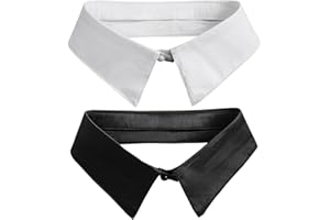 Rayson 2 Stück Fake Collar Detachable Krageneinsatz Damen Set Blusenkragen Einsatz Damen Accessoires Für Pullover und Röcke