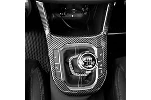 ‎FUEISOF FUEISOF Für Hyundai I30 2017-2024 Manueller Zentral Mittelkonsole Schalttafel Rahmen Abdeckung Verkleidung Auto Zubehör Kohlefaser Stil Schwarz LHD