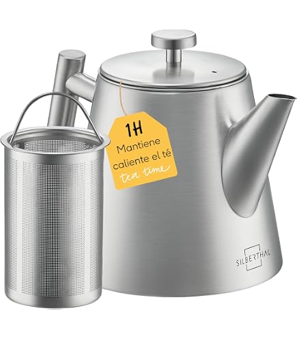 Théière Olympia Acier Inoxydable 410ml - Finition Miroir, Poignée Anti-Chaleur, Lave-Vaisselle