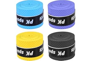 Aruicheng Tennis Racket Grip Tape 4 Pack PU Tennis Grip Tape Tennis Grips Racket Grip Racquet Over Grip for Tennis Racket, Badminton, Squash(4 Colors)