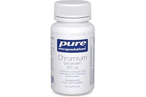Pure Encapsulations Chromium Picolinate 200 mcg - Hypoallergenic Weight Maintenance Supplement - 60 Capsules