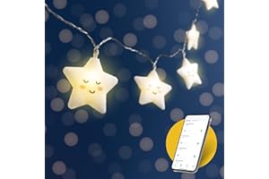 COBUS CozyHome Stella lucine led decorative - Controllo App & 20 stelle LED WiFi I Spina USB da 5m I Filo led per interni Luci natale smart interno Fairy lights letto montessori bambini Led a pile natalizie