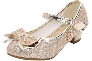 FGUUTYM Chaussures de princesse pour fille 32 – Chaussures de danse en cuir – Chaussures de danse – Chaussures de cosplay – Pour fête – Costume de carnaval 26–38