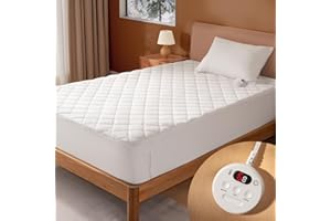 BANXYE Wärmeunterbett 90x200 - Heizdecke Bett mit Vorheiz-Funktion, 6 Heizstufen, 1-10h Timer, Überhitzungsschutz, Schnellwärme und Geringem Stromverbrauch - Hochelastischer Tiefzipf & Maschinenwäsche
