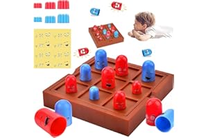 ARONRAVE Tic Tac Toe, Tic Tac Toe Juego, Jugador, Vaso Apilable, Juguete Clásico Familiar, Juego de Mesa Divertido Interactivo Juegos para Fiesta de Navidad para Niños Adultos
