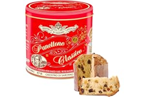 ICMINDS GIFTS Panettone italian cake - Luxury christmas cake for family Christmas gifts, couples, women or men gifts - Christmas cake tin of panettone - authentic classic panettone Christmas fruit cake