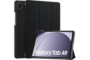 Vakarey Ultrasottile Cover Tablet per Samsung Galaxy Tab A9 Custodia per Samsung Tab A9 8.7 Pollici 2023 SM-X110/SM-X115,Nero