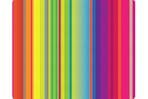 PEARL GLASS Large Glass Worktop Saver - Modern Stripes - 50 x 40cm