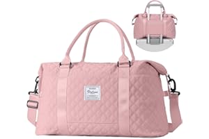 HYC00 Bolsa de Gimnasio Bolsa de Deporte para Mujeres y Hombres Fin de Semana,Bolsa de Viaje Tipo Morral Peso Ligero con Bolsa de Aseo y Bolsillo para Objetos Húmedos,Bolsa de Mano Equipaje Tote