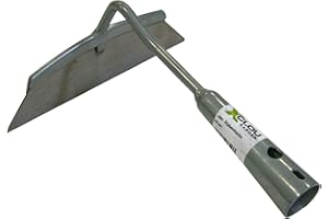 AXENTIA Xclou Garden Rübenhacken, Hacke aus Stahl mit Pulverbeschichtung, Gartenhacke Ziehhacke mit ca. 20 x 18 x 9 cm, silber