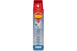 Orion - Insecticida en Aerosol 2en1 Mata y Protege contra Moscas y Mosquitos, Sin olor - 600 ml
