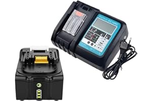 YASI MFG BL1850B akumulator 18 V 5,0 Ah z ładowarką DC18RC do radia Makita DMR100, DMR101, DMR102, DMR105, DMR108, DMR110, do Makita 18 V akumulator BL1830 BL1840 BL1850