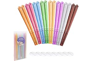 VIOWEY 16 Pcs Ear Candles， Ear Wax Remover All Natural Ear Candles Beeswax Candling Cones with 8 Protective Disks for Relaxation and Cleaning