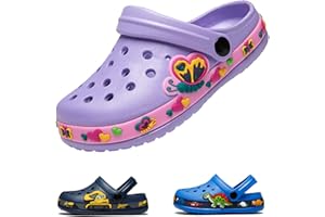 DRECAGE Zuecos Niños Sandalias Zapatillas de Playa Resbalón en Jardín Zapatos Mulas EVA Clogs Niña Niño