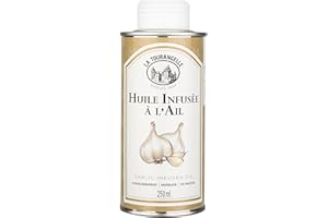 La Tourangelle - Huile infusée à l'ail - Véritable infusion naturelle - Goût naturel et authentique - Sans arômes ajoutés - 250ml